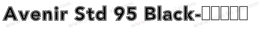 Avenir Std 95 Black字体转换